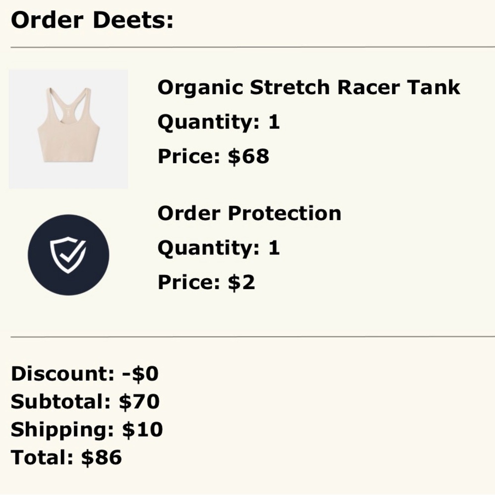 Organic cotton racerback tank Mate The Label - Picture 5 of 5